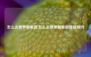 怎么去俄罗斯旅游,怎么去俄罗斯旅游提前预约