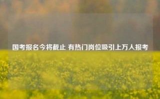 国考报名今将截止 有热门岗位吸引上万人报考