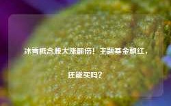 冰雪概念股大涨翻倍！主题基金飘红，还能买吗？