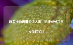 政策推动增量资金入市，科技成长方向或值得关注