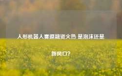 人形机器人赛道融资火热 是泡沫还是新风口？