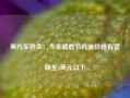 美汽车协会：今年感恩节汽油价格有望降至3美元以下