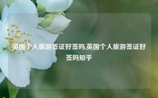 英国个人旅游签证好签吗,英国个人旅游签证好签吗知乎