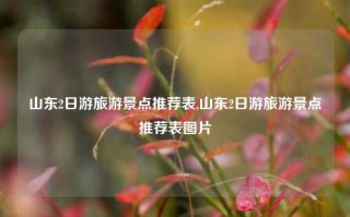 山东2日游旅游景点推荐表,山东2日游旅游景点推荐表图片