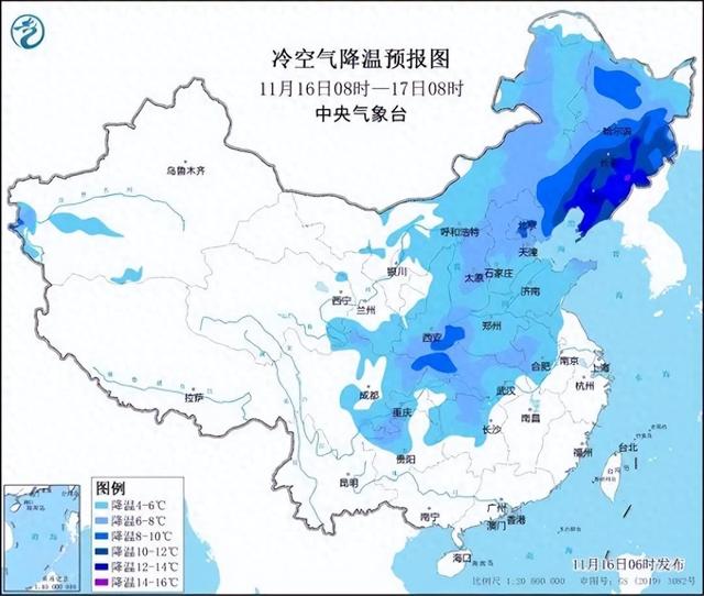 冷冷冷！大风＋降温都来了！全国冰冻线进程图出炉，这些地方雨雪天气持续在线-第1张图片-旅游攻略网