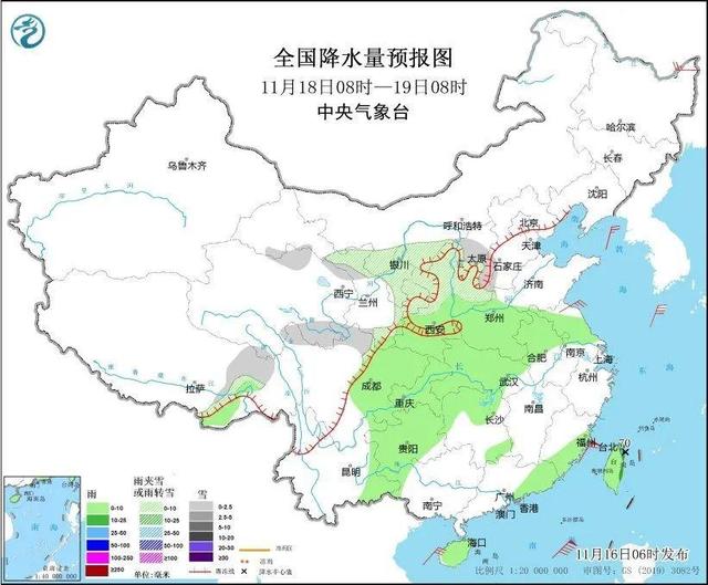 冷冷冷！大风＋降温都来了！全国冰冻线进程图出炉，这些地方雨雪天气持续在线-第4张图片-旅游攻略网