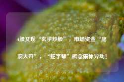 A股又现“玄学炒股”，市场资金“脑洞大开”，“蛇字辈”概念集体异动！-第1张图片-旅游攻略网