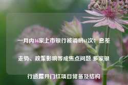 一月内16家上市银行被调研61次：息差走势、政策影响等成焦点问题 多家银行透露开门红项目储备及结构-第1张图片-旅游攻略网