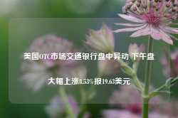 美国OTC市场交通银行盘中异动 下午盘大幅上涨8.53%报19.63美元-第1张图片-旅游攻略网